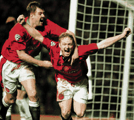 David May Scores the first goal v Porto 5/3/97